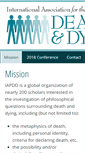 Mobile Screenshot of philosophyofdeath.org